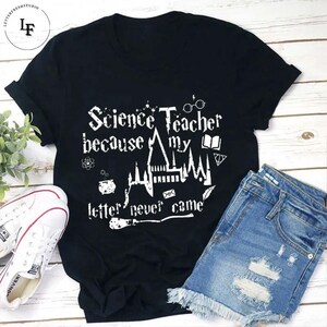Profesor de ciencias porque mi carta nunca llegó camiseta vintage de maestro, camisa de maestro, camisa de vida de maestro, camisa de maestro de ciencias