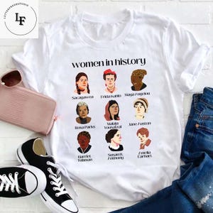 Ermächtigte Frauen Frauen in der Geschichte Lehrer Vintage T-Shirt, Lehrer Shirt, feministisches Shirt, Starke Frauen Shirt, Geschenk für Frauen, Geschichts-Shirt