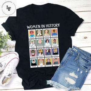 Trendiges Frauen in der Geschichte Lehrer Vintage T-Shirt, Lehrerin Shirt, feministisches Shirt, starke Frauen Shirt, Geschenk für Frauen, feministisches Geschichts Shirt