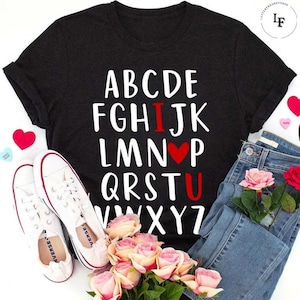 Camiseta vintage do professor com letras engraçadas eu te amo, camisa do professor, camisa da vida do professor, camisa dos amantes do professor, presente para o professor