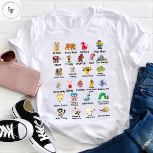 T-shirt vintage alphabet livre pour enfants, chemise enseignant, chemise Teacherlife, chemise Teacher Lovers, cadeau pour enseignant, chemise fête des enseignants
