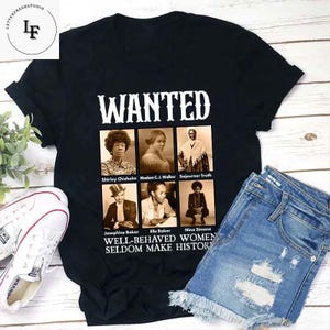 Gut erzogene Frauen machen selten Geschichtslehrer Vintage T-Shirt, starke Frauen Shirt, Frauen Rechte Gleichheit Shirt, Geschichtslehrer Shirt