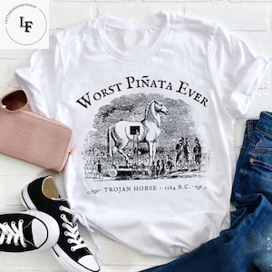 Worst Pinata Ever Teacher Vintage T-Shirt, Teacher Shirt, Trojan Horse Shirt, History Teacher Shirt, History Buff Gift, Funny History Shirt