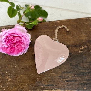 Heart pendant deco heart metal heart vintage