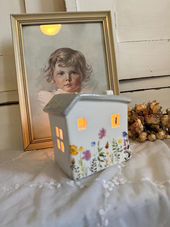 Light House Ceramic House Candle House Vintage