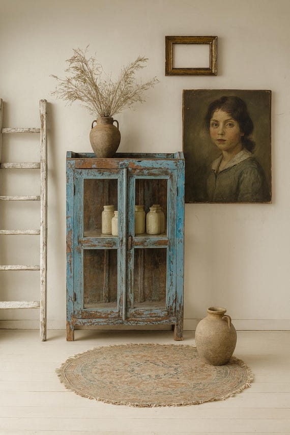 Cabinet display cabinet chest of drawers sideboard display cabinet furniture glass display cabinet shelf cabinet antique finish