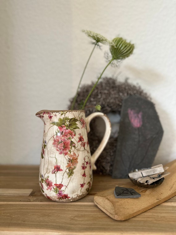 Ceramic Jug Pitcher Ceramic Vintage Vase