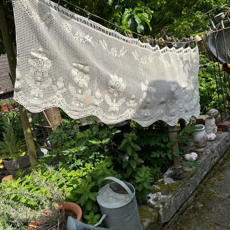Häkelgardine Etsy.de