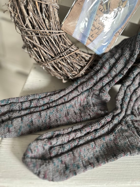 Knitted socks handmade stockings wool socks