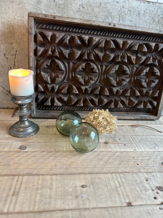 Wooden picture, old wooden print board, wall art, antique finish, vintage