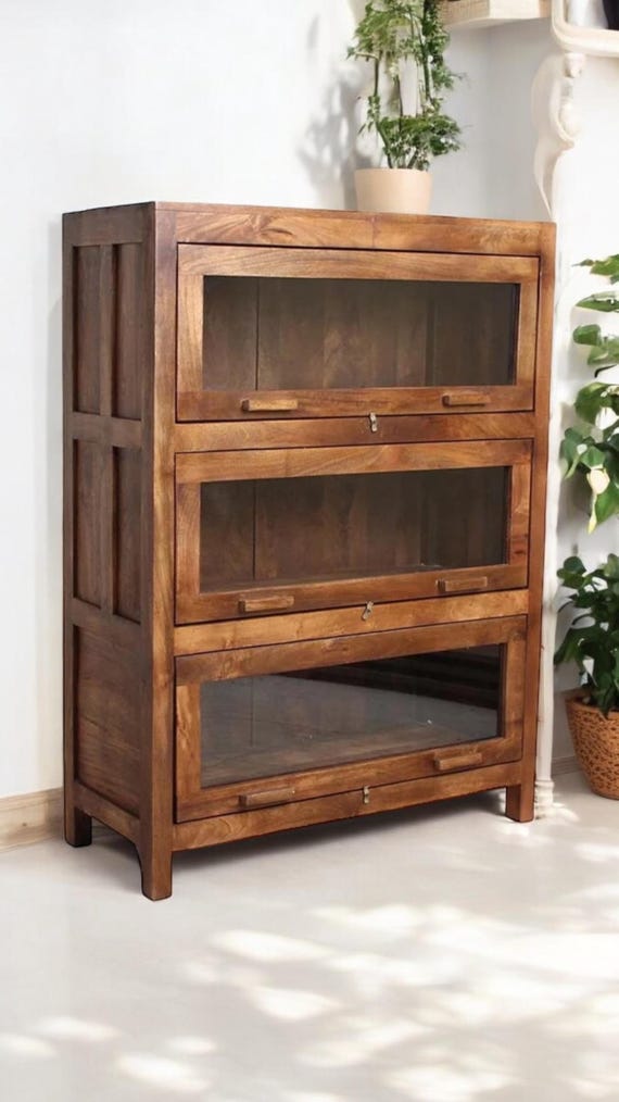 Display cabinet, showcase, furniture, chest of drawers, cupboard, antique finish