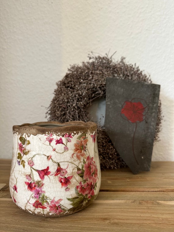 ceramic pot pot planter vintage