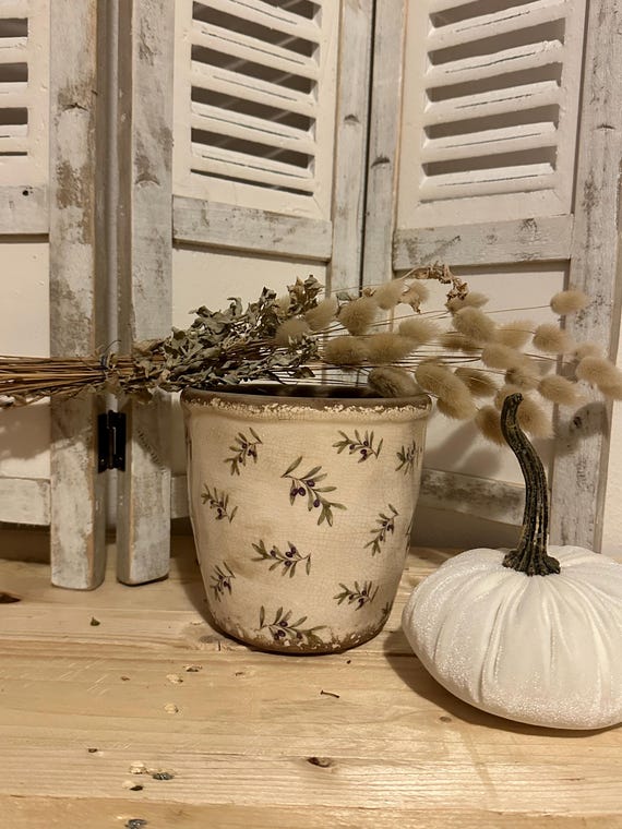 ceramic pot pot planter vintage