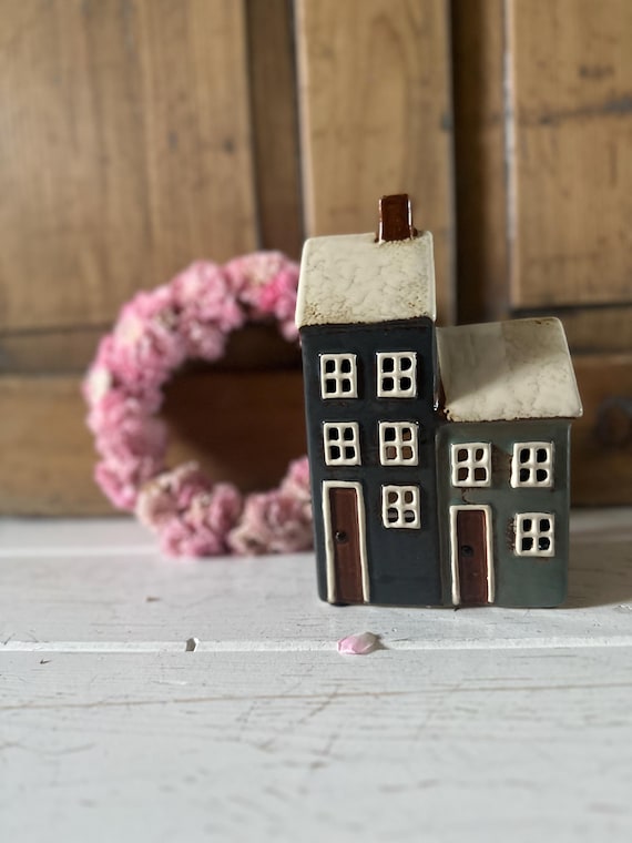 Light House Ceramic House Candle House Vintage