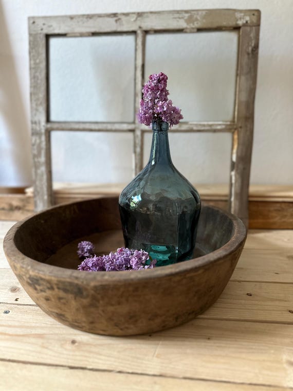 Wooden bowl Holzmulle old wood antique finish