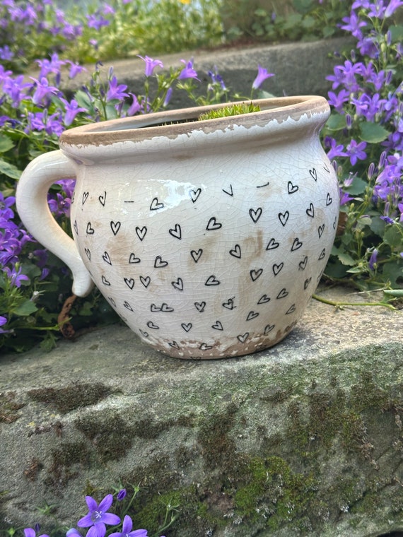 ceramic pot planter plant pot vintage