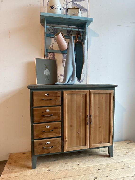 Chest of Drawers Sideboard Antique Finish Furniture Cabinet Vintage Shabby