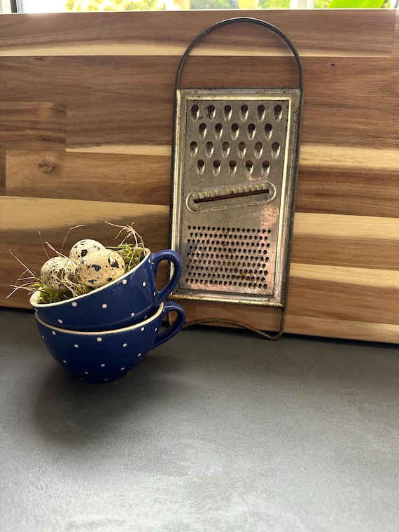 Old antique grater potato grater sieve decoration vintage shabby
