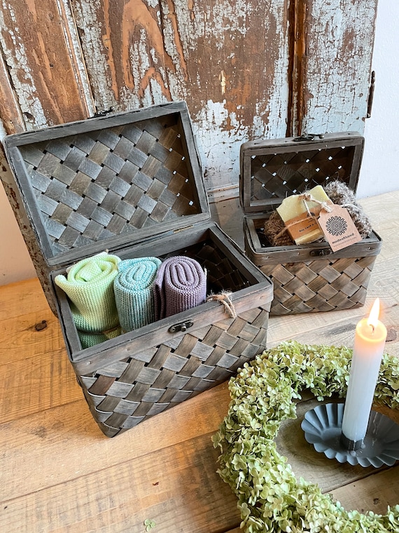 Körbe Koffer Aufbewahrung Vintage Strömshaga Korbset 2 Stück