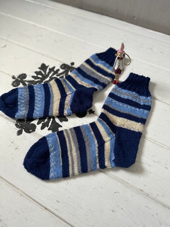 Knitted socks handmade stockings wool socks