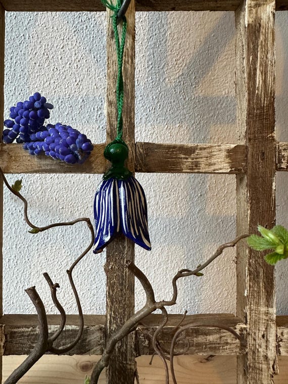 Ceramic Ceramic flowers Hanging decoration Decorative flowers made of ceramic