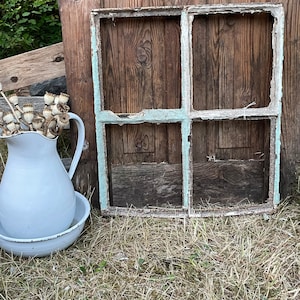 Old antique window, iron window, garden, vintage
