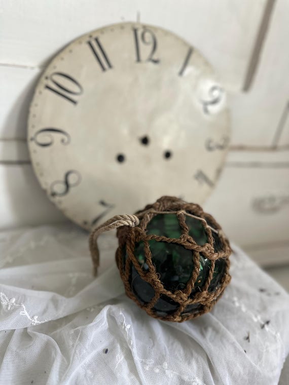 Old antique glass ball glass buoys decoration vintage shabby