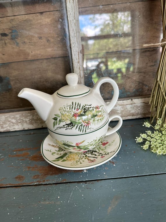 Teapot Teakettle Kitchen Porcelain Tableware
