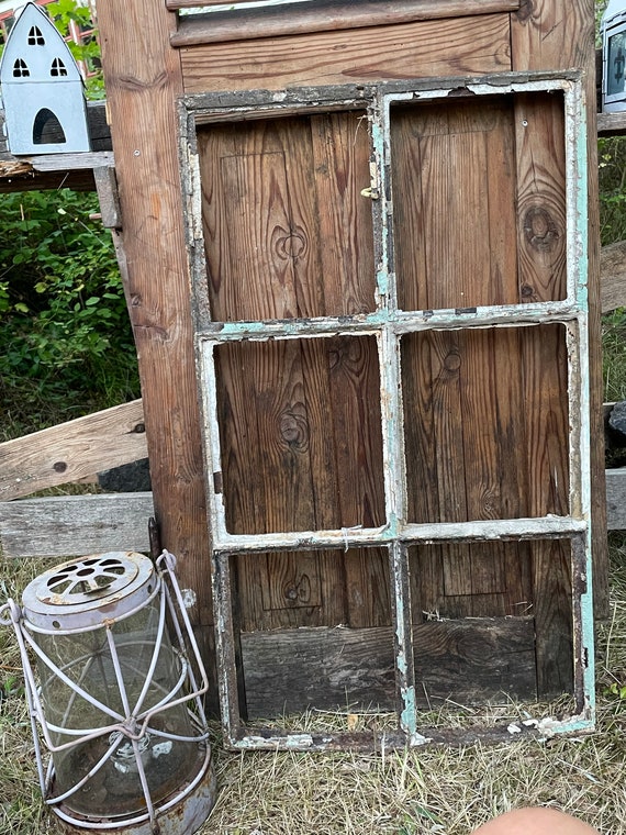 Old antique window iron window garden vintage