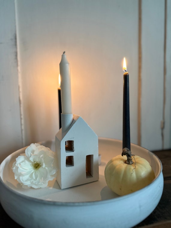 Wooden house candle house candle holder decoration vintage