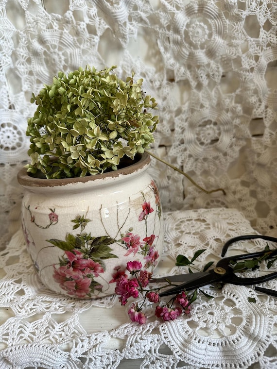 ceramic pot pot planter vintage