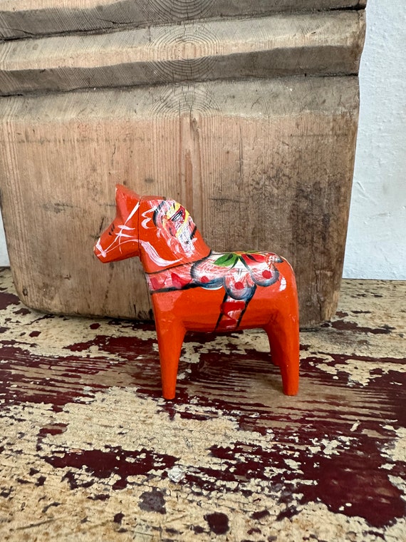 Dala horse old antique vintage Sweden