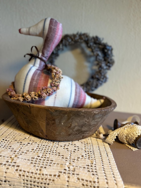 Wooden bowl Holzmulle old wood antique finish