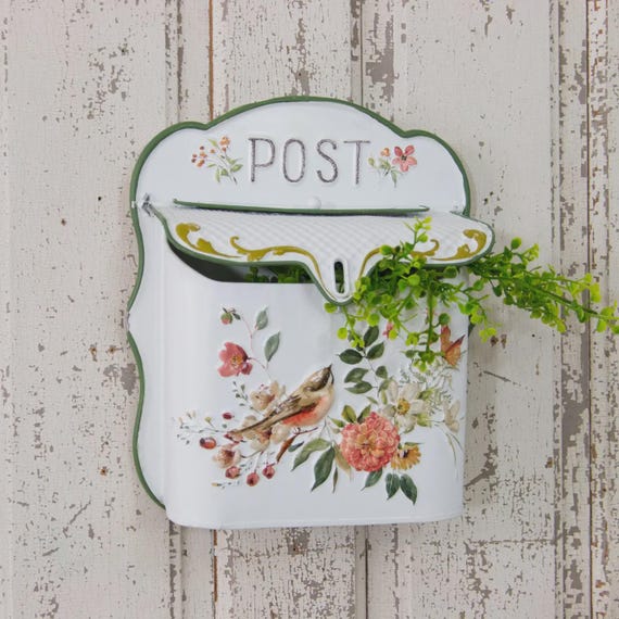 mailbox postbox tin box vintage metal