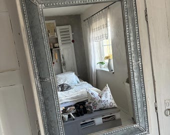 Refurbished mirror, wall mirror, vintage antique finish