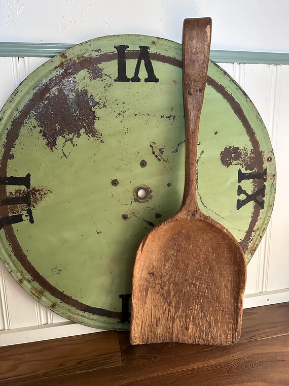old antique wooden scoop flour scoop decoration vintage