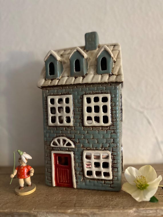 Light House Ceramic House Candle House Vintage