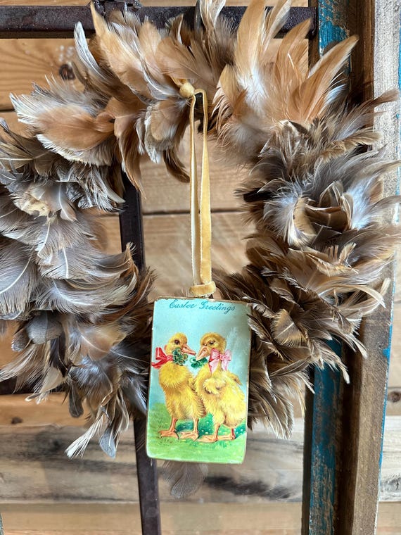 Metal pendant Easter Easter decoration pendant vintage decoration