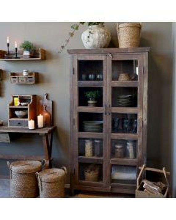 Display cabinet, sideboard, furniture, chest of drawers, cabinet, antique finish, china cabinet, vintage wooden furniture, solid wood