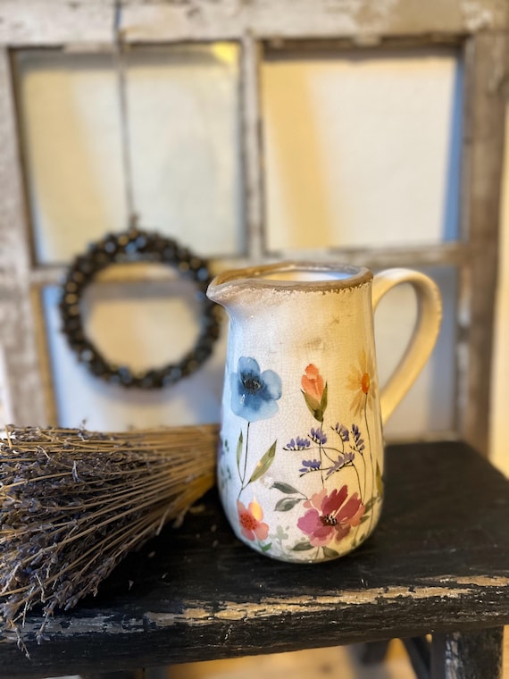 Ceramic Jug Pitcher Ceramic Vintage Vase