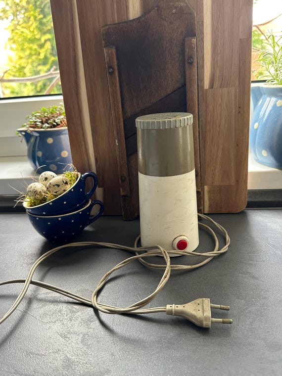 Old antique coffee grinder electric coffee grinder retro vintage shabby