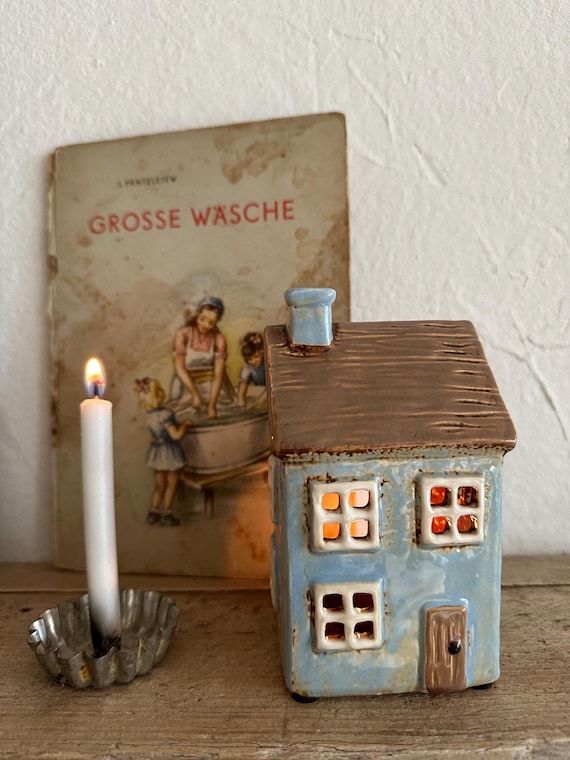 Light House Ceramic House Candle House Vintage