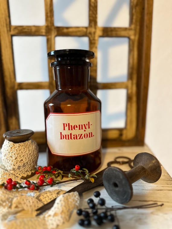 Old antique apothecary bottles, glass bottles, vintage