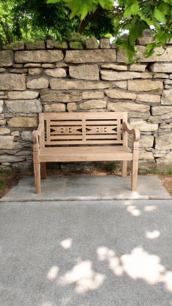 Bench, garden bench, teak kitchen bench, wooden bench, stool, antique finish