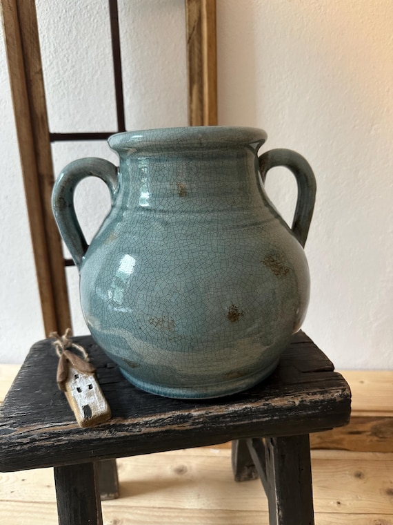 Clay pot planter jug ceramic ceramic pot clay jug vase decoration vintage Swedish