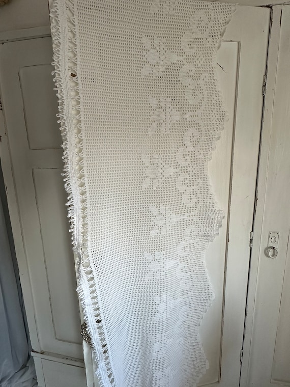 Curtain crochet curtain handmade vintage