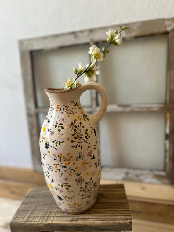 Jug ceramic jug decorative vintage vase