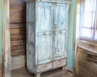 Auf alt auf antik Kleiderschrank Vorratsschrank Möbel Vintage Shabby