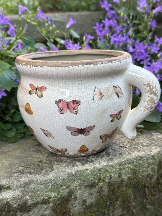 Ceramic pot planter plant pot vintage