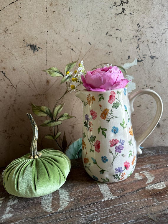 Ceramic Jug Pitcher Ceramic Vintage Vase